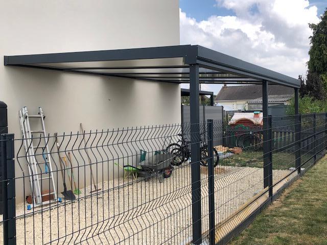 Fabricatio et pose d'un carport aux alentours de la loupe en Eure-et-Loir